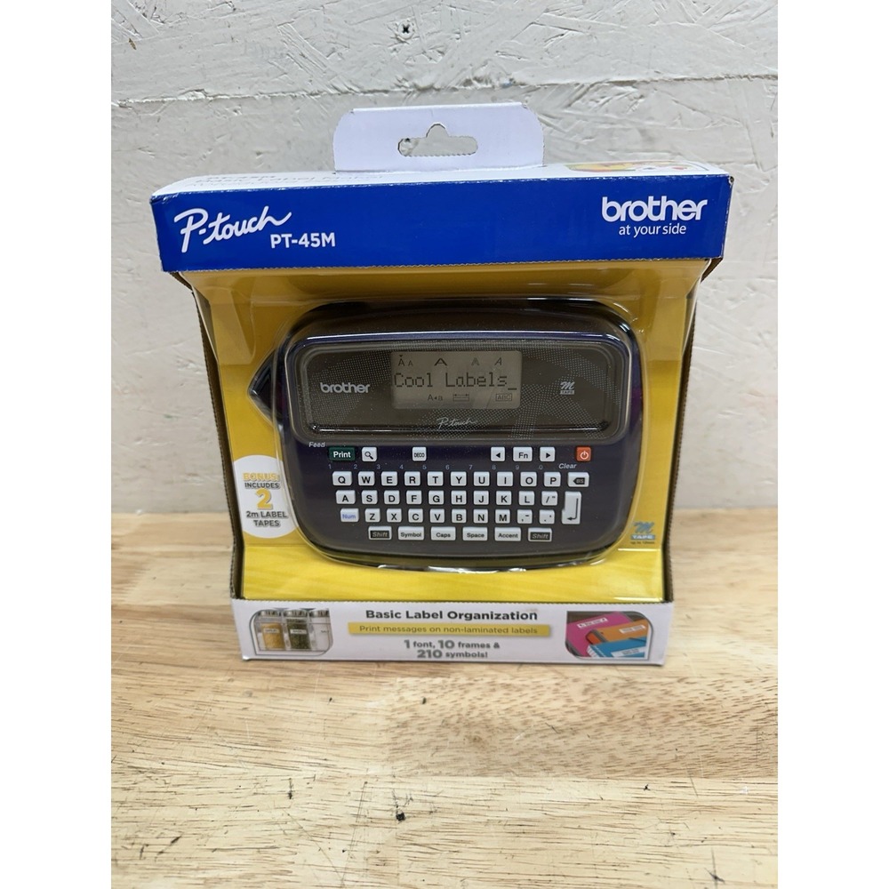 Brother P-Touch PT-45M Handheld Label Maker New In Box